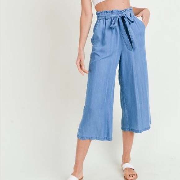 Tencel Pants with elastic waist - Picture 1 of 5